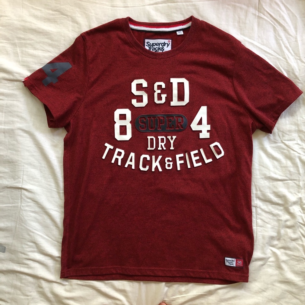 SuperDry Red Athletic Tee